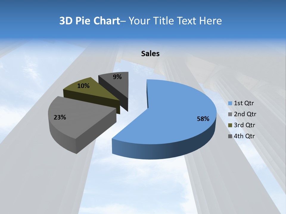 Cloud Building Tall PowerPoint Template