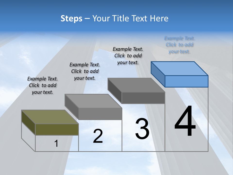 Cloud Building Tall PowerPoint Template