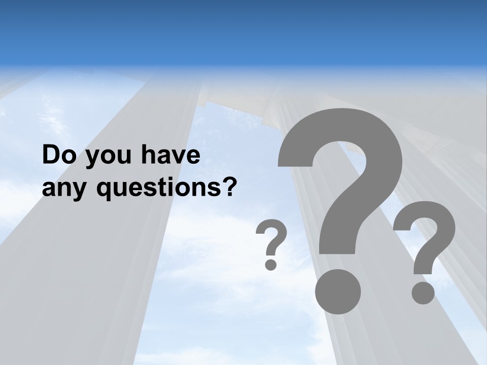 Cloud Building Tall PowerPoint Template