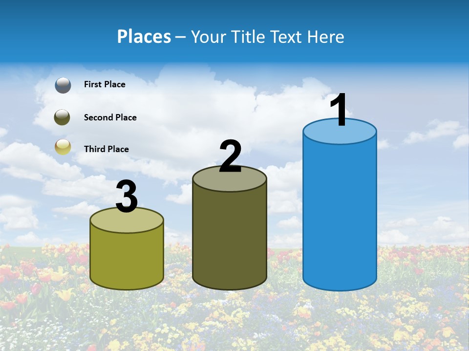 Colorful Sunny Blue PowerPoint Template