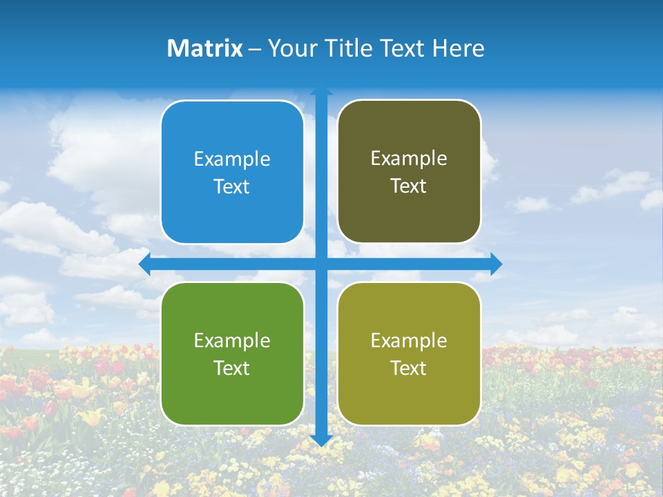 Colorful Sunny Blue PowerPoint Template