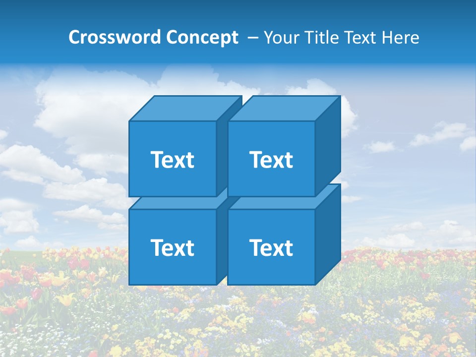 Colorful Sunny Blue PowerPoint Template