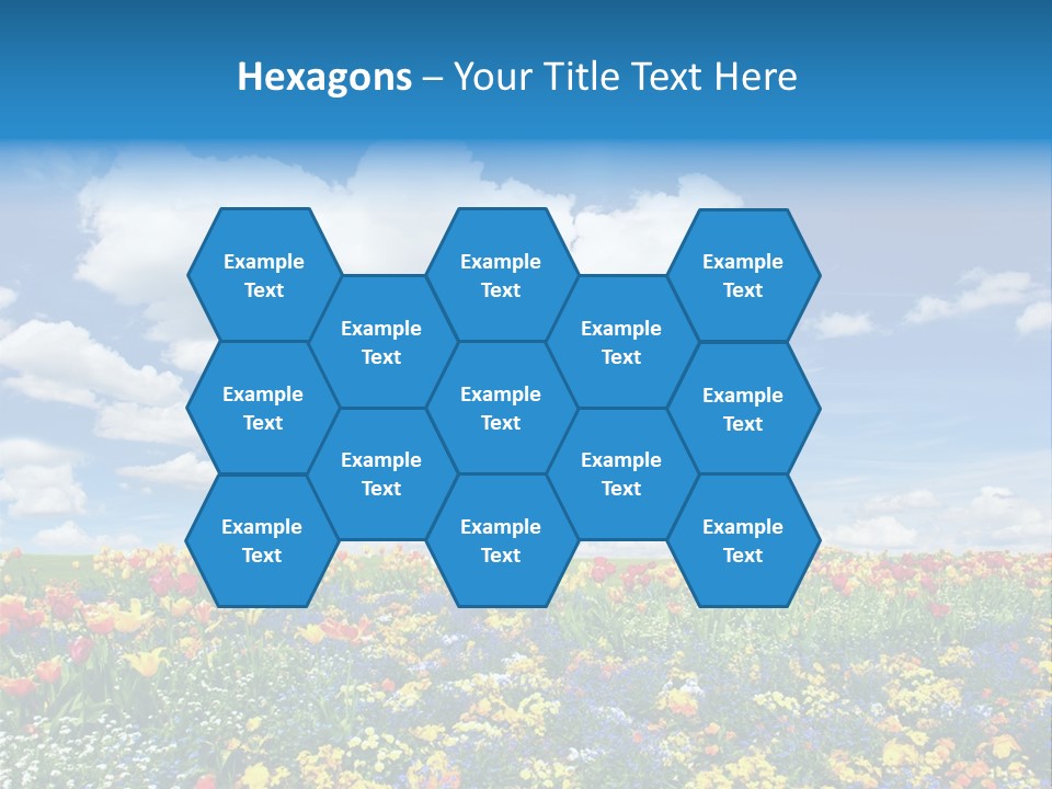 Colorful Sunny Blue PowerPoint Template