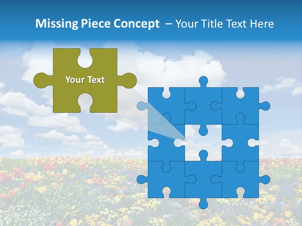 Colorful Sunny Blue PowerPoint Template