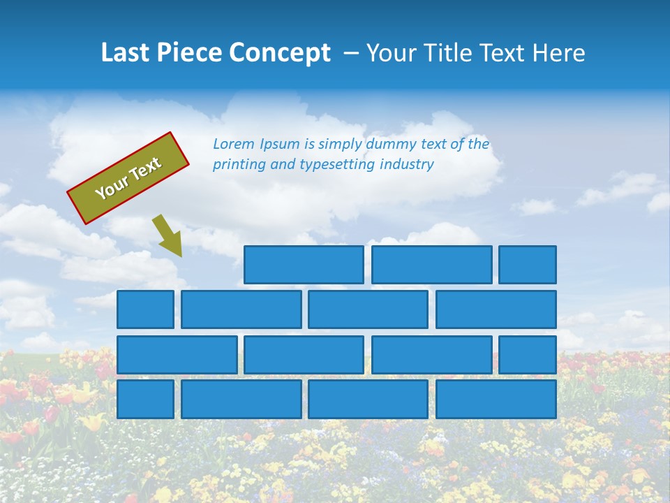 Colorful Sunny Blue PowerPoint Template