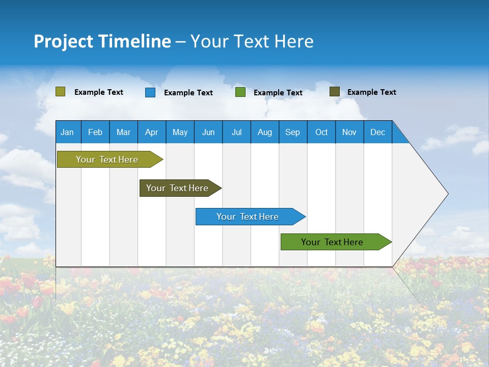 Colorful Sunny Blue PowerPoint Template