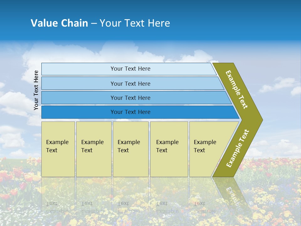 Colorful Sunny Blue PowerPoint Template