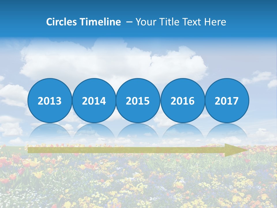 Colorful Sunny Blue PowerPoint Template