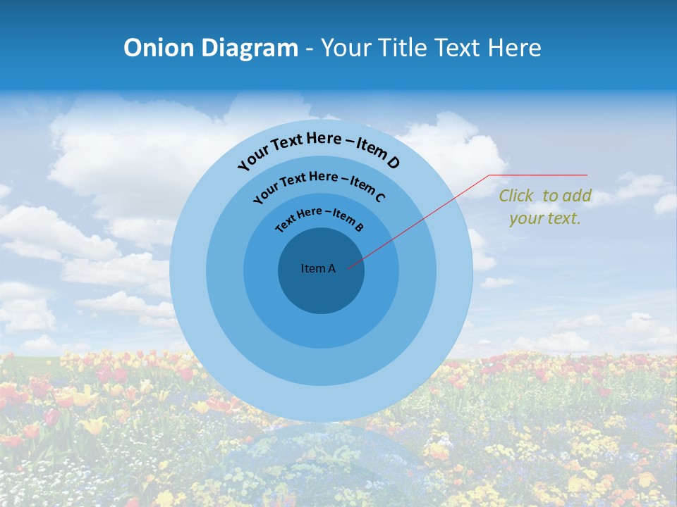 Colorful Sunny Blue PowerPoint Template