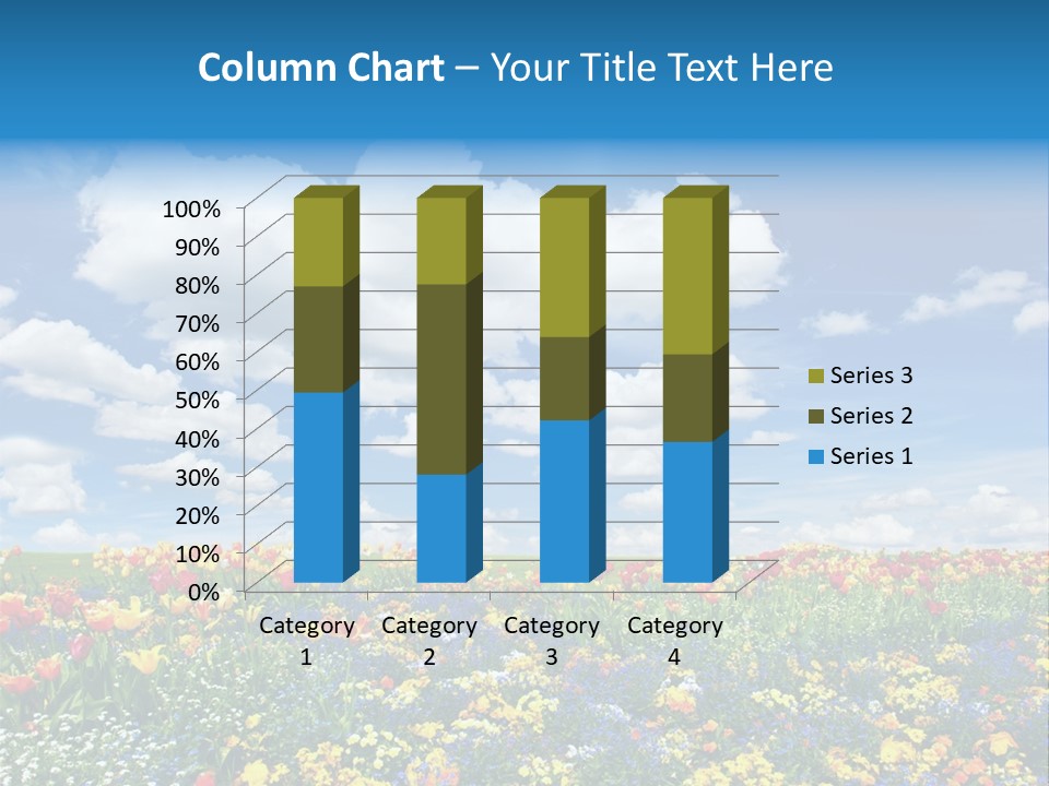 Colorful Sunny Blue PowerPoint Template