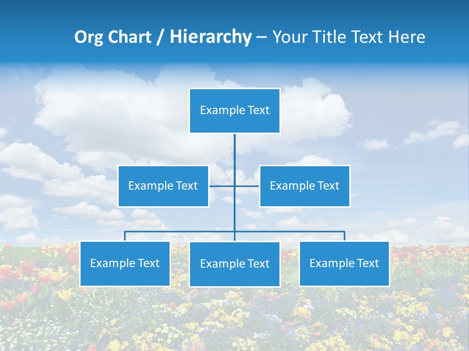 Colorful Sunny Blue PowerPoint Template