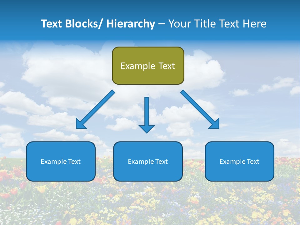 Colorful Sunny Blue PowerPoint Template