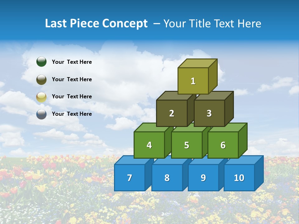 Colorful Sunny Blue PowerPoint Template