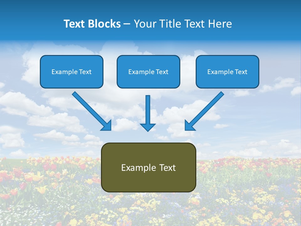 Colorful Sunny Blue PowerPoint Template