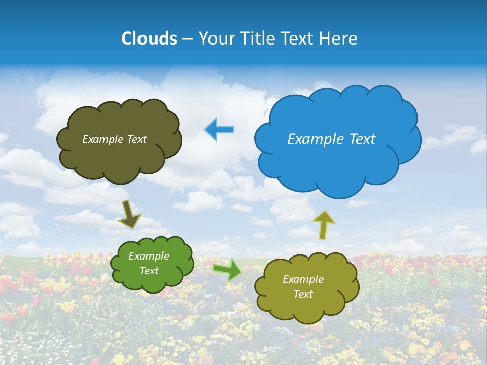 Colorful Sunny Blue PowerPoint Template