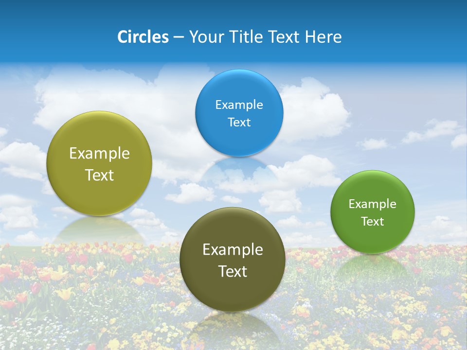 Colorful Sunny Blue PowerPoint Template