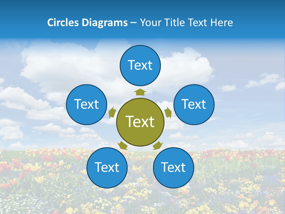 Colorful Sunny Blue PowerPoint Template