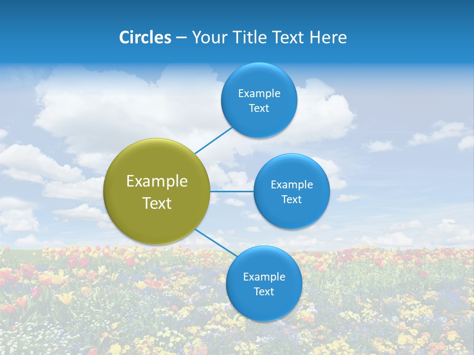 Colorful Sunny Blue PowerPoint Template