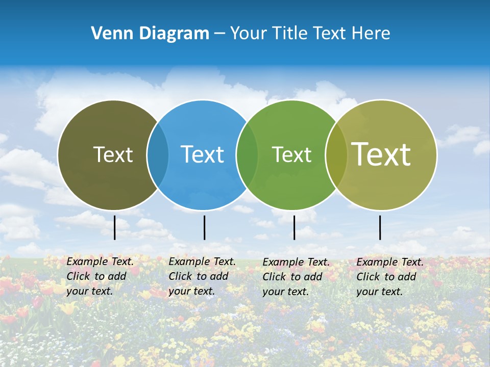 Colorful Sunny Blue PowerPoint Template