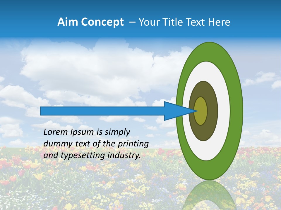 Colorful Sunny Blue PowerPoint Template