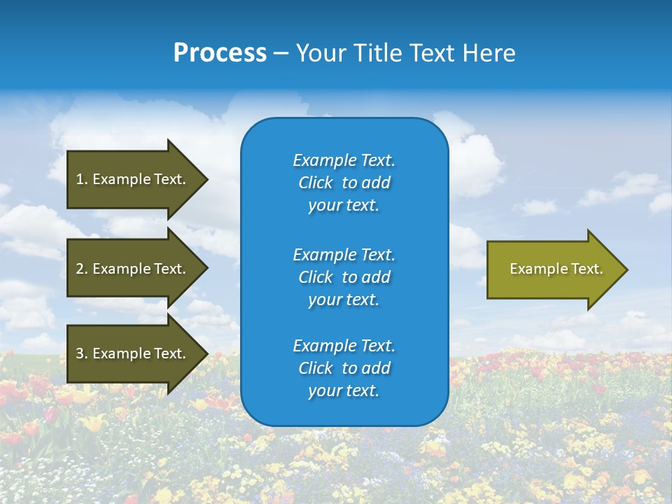 Colorful Sunny Blue PowerPoint Template