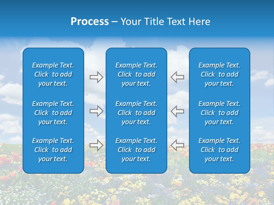 Colorful Sunny Blue PowerPoint Template