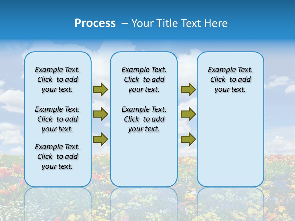 Colorful Sunny Blue PowerPoint Template