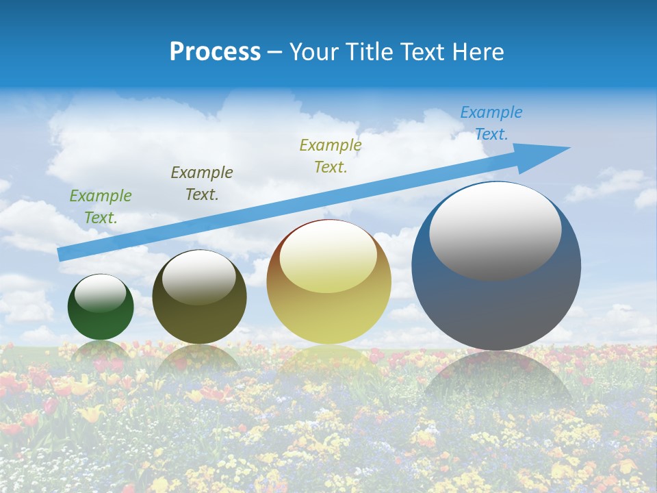 Colorful Sunny Blue PowerPoint Template