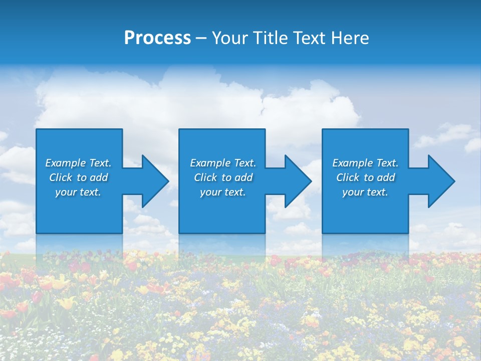 Colorful Sunny Blue PowerPoint Template
