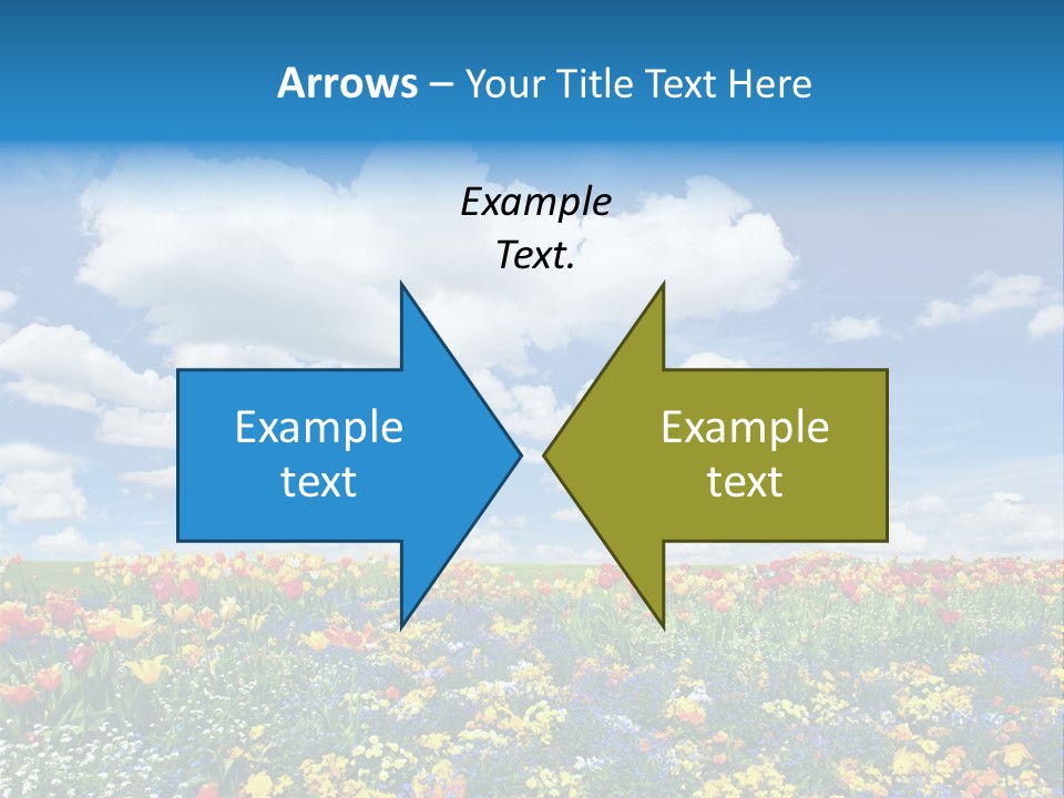 Colorful Sunny Blue PowerPoint Template