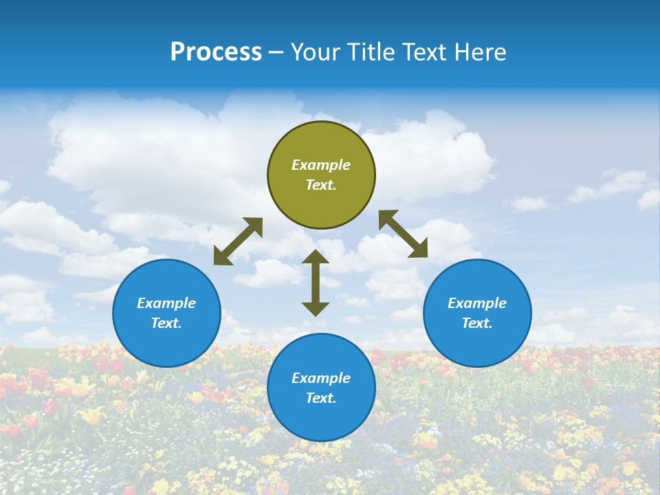 Colorful Sunny Blue PowerPoint Template