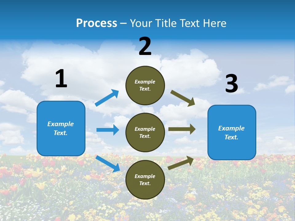 Colorful Sunny Blue PowerPoint Template