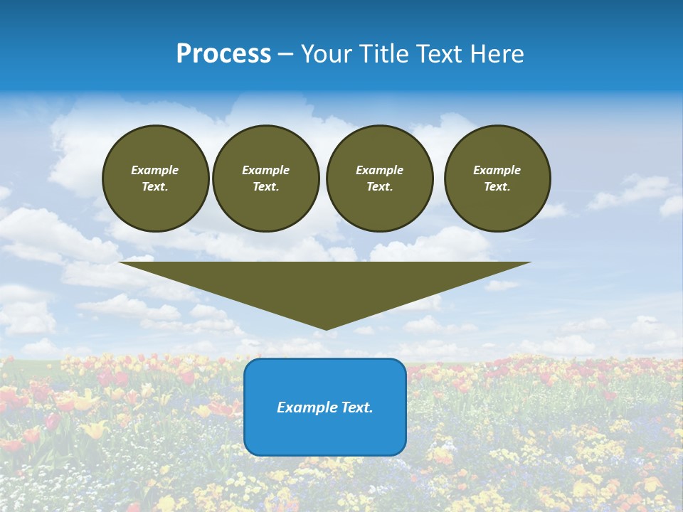 Colorful Sunny Blue PowerPoint Template