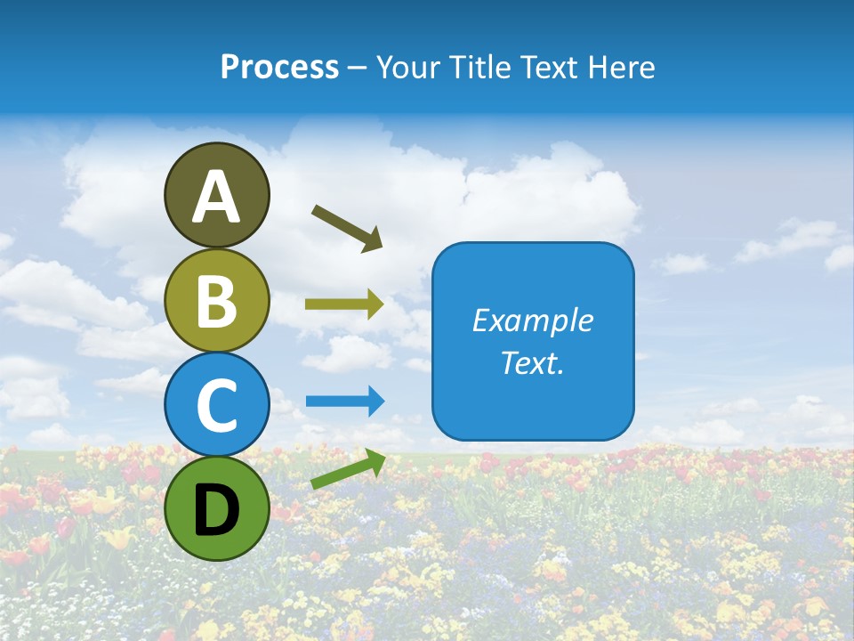 Colorful Sunny Blue PowerPoint Template