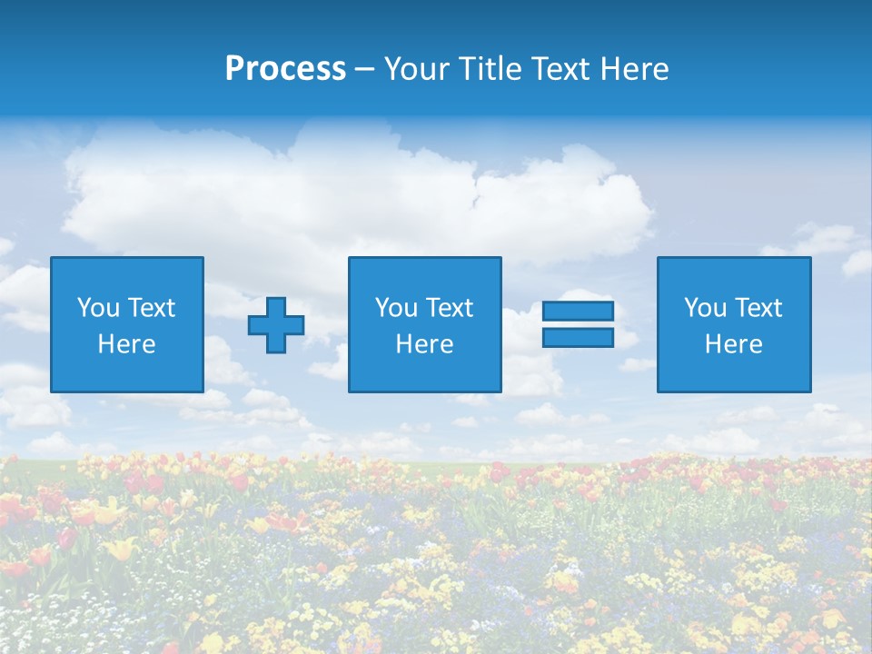 Colorful Sunny Blue PowerPoint Template