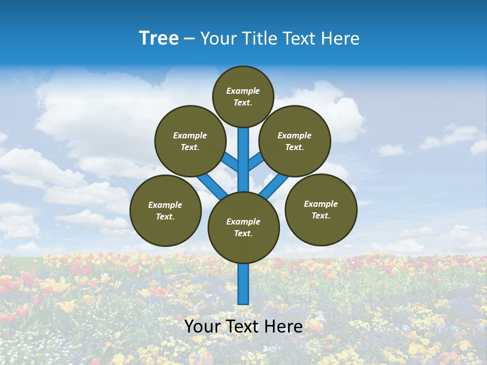 Colorful Sunny Blue PowerPoint Template