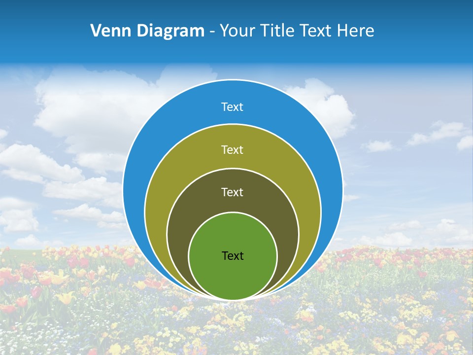 Colorful Sunny Blue PowerPoint Template