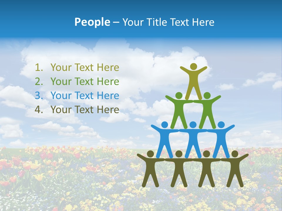 Colorful Sunny Blue PowerPoint Template