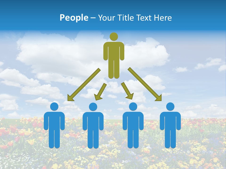 Colorful Sunny Blue PowerPoint Template