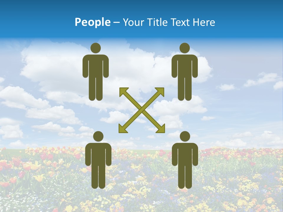 Colorful Sunny Blue PowerPoint Template