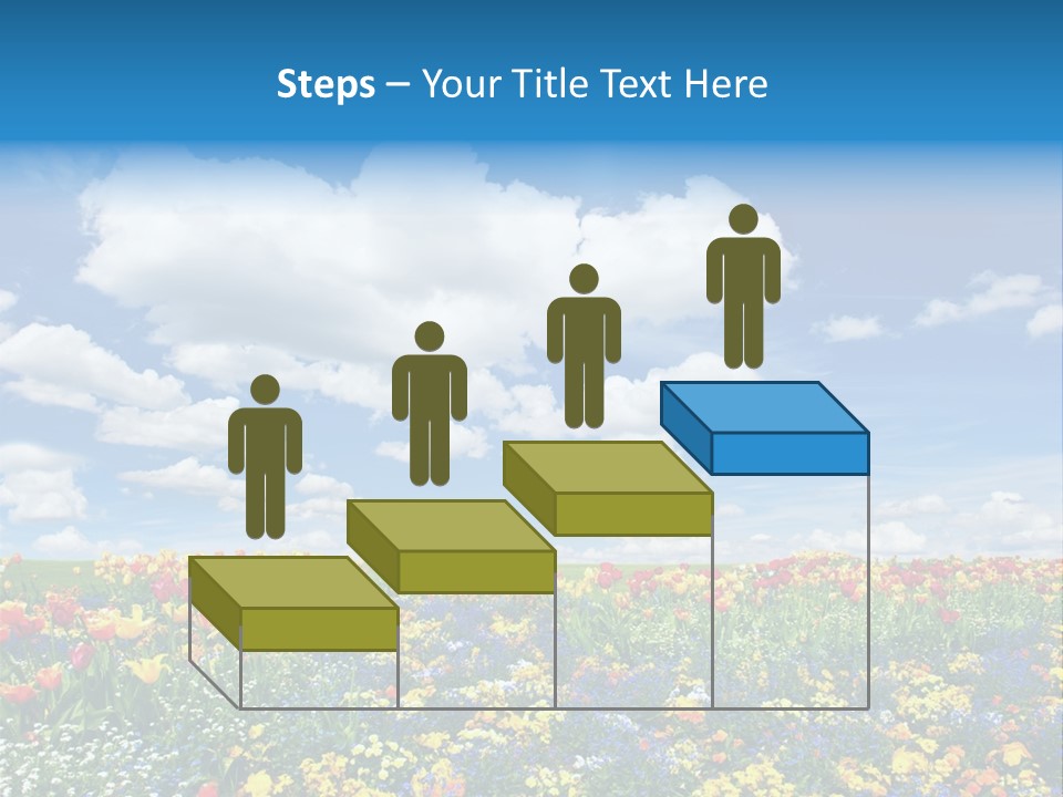 Colorful Sunny Blue PowerPoint Template