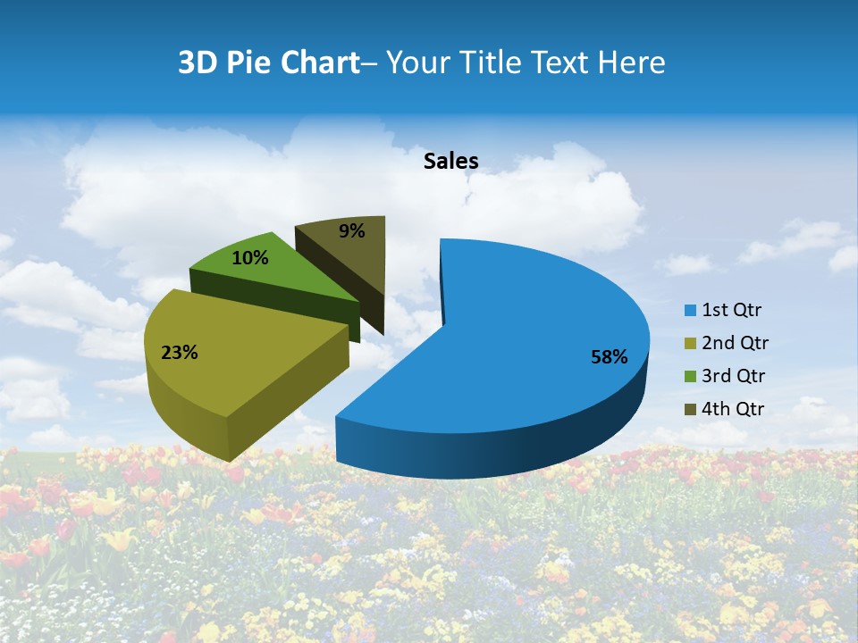 Colorful Sunny Blue PowerPoint Template
