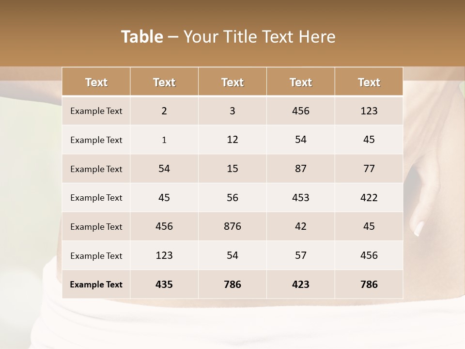 Organic Health Diet PowerPoint Template