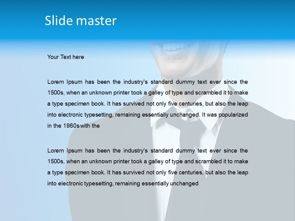 Guy Businessman Corporate PowerPoint Template