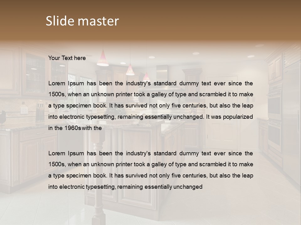 Eat Counter Luxury PowerPoint Template