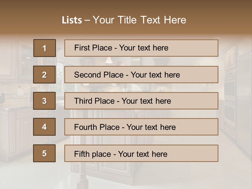 Eat Counter Luxury PowerPoint Template