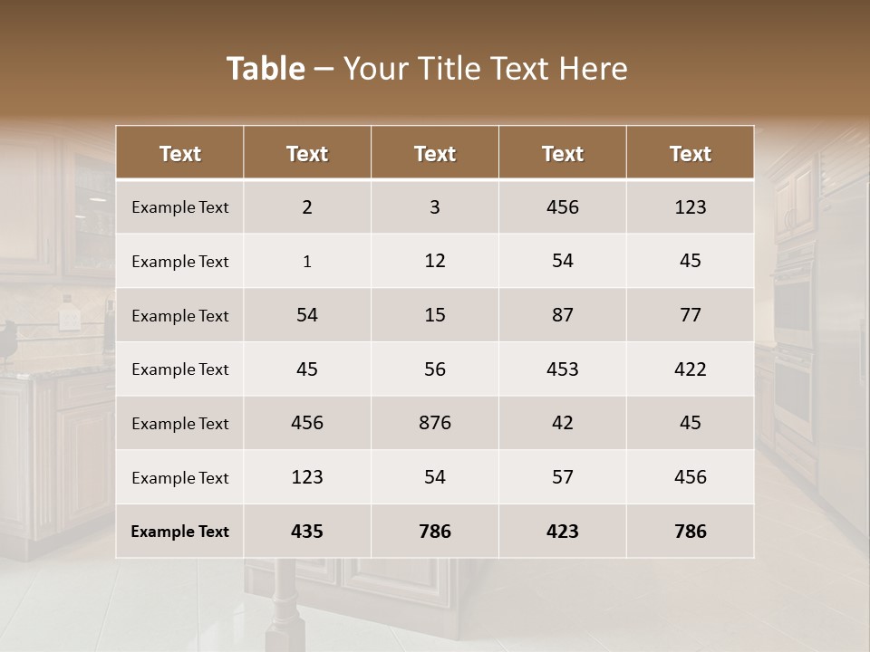 Eat Counter Luxury PowerPoint Template