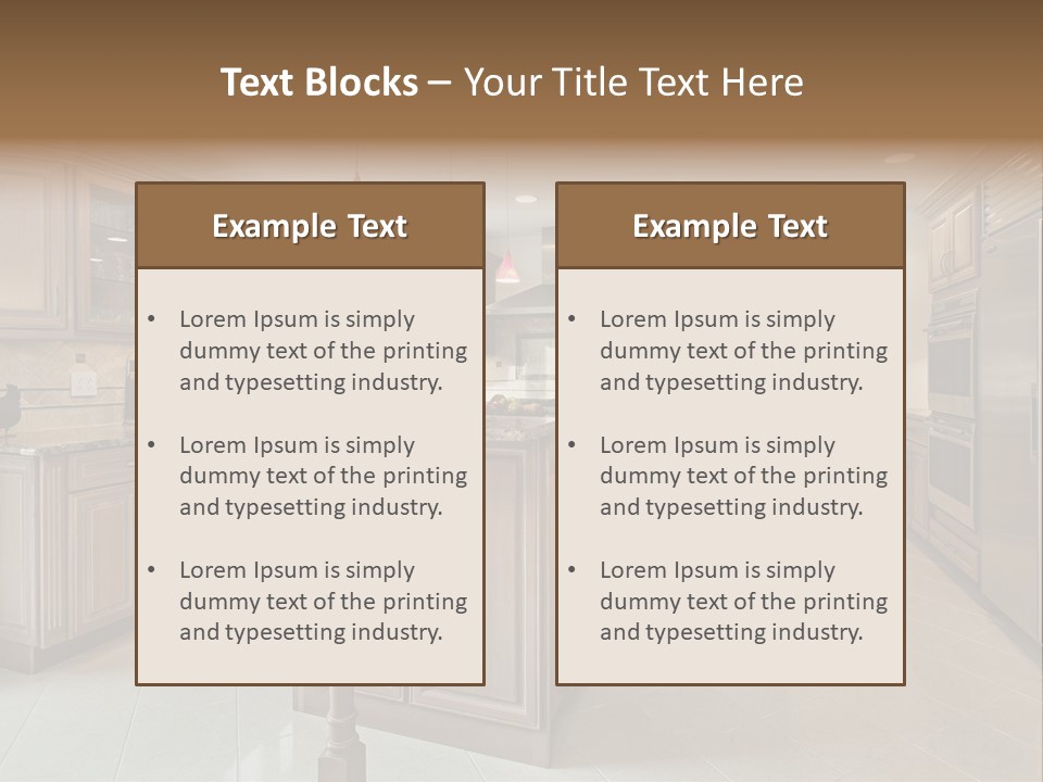 Eat Counter Luxury PowerPoint Template