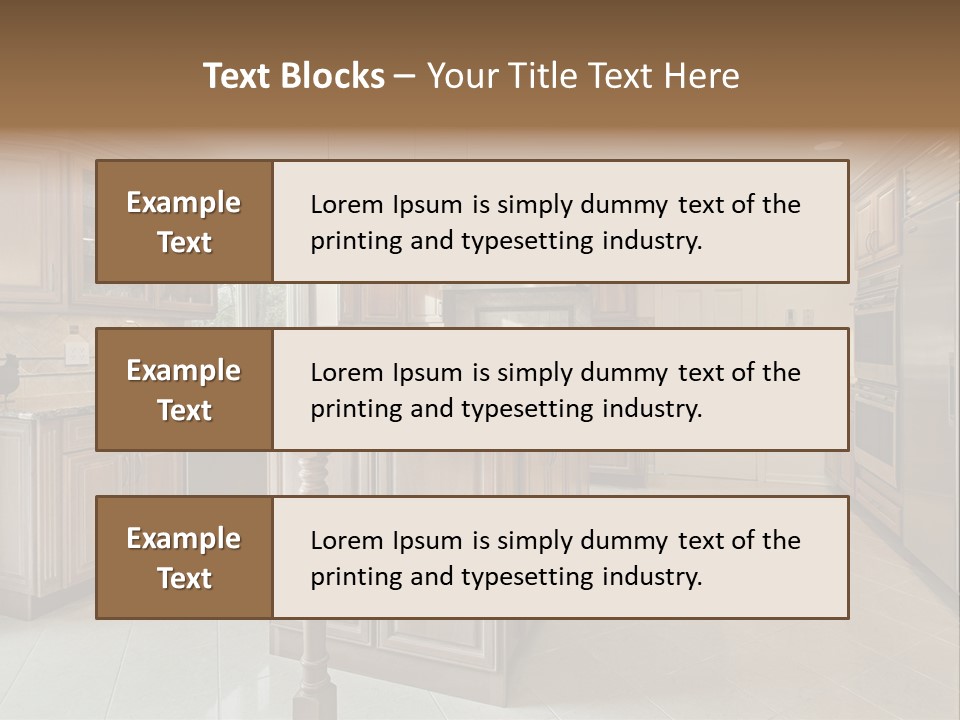 Eat Counter Luxury PowerPoint Template