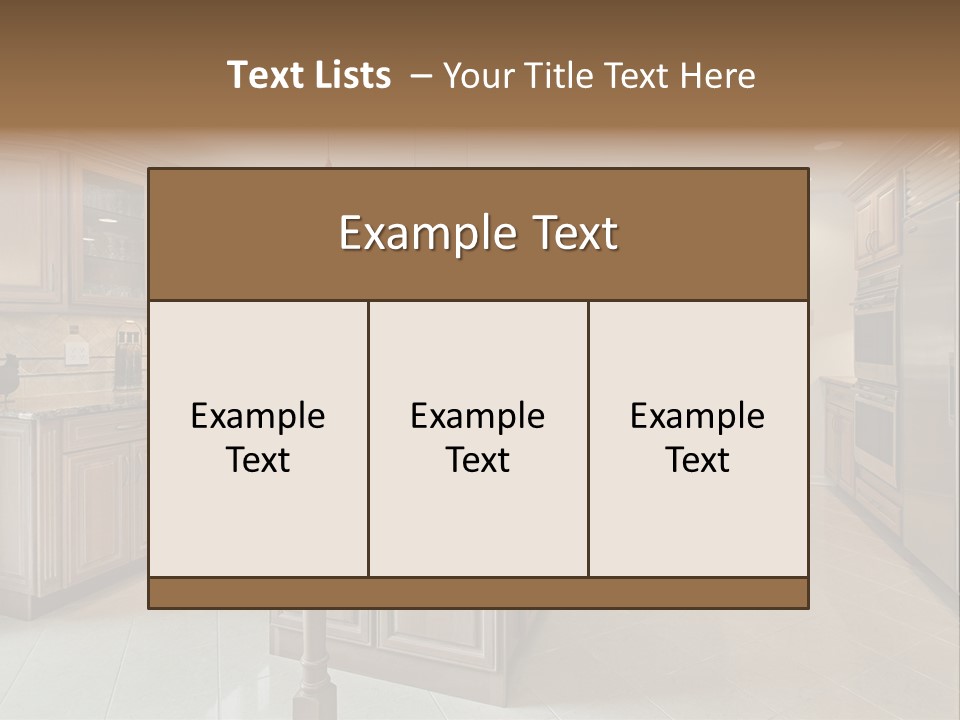 Eat Counter Luxury PowerPoint Template